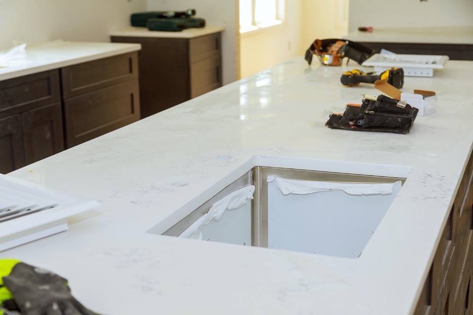 Countertop Installation Day, How To Prep Cabinets For Quartz Countertops